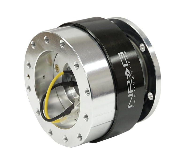 NRG Quick Release Gen 1.5 - Silver Body / Black Chrome Ring - Lunaticsco