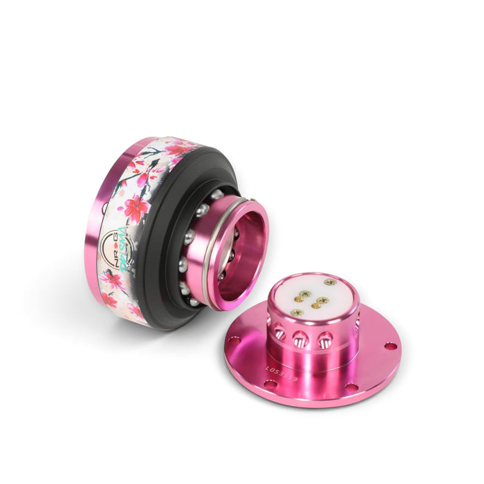 NRG Quick Release Gen 2.0 - Pink Body / Sakura Ring (Part SRK-200PK-SAK) - Lunaticsco