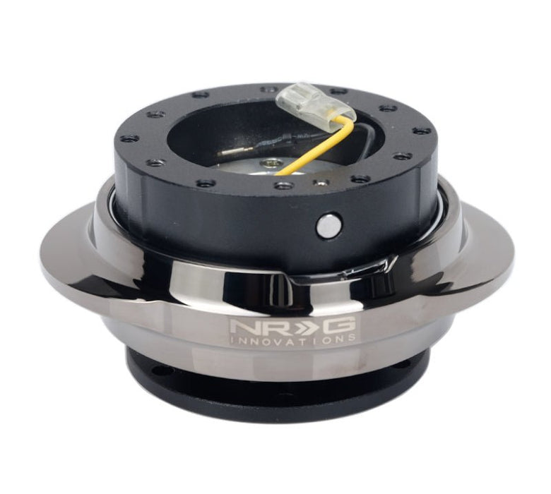 NRG Quick Release Kit - Black Body/ Black Chrome Oval Ring - Lunaticsco