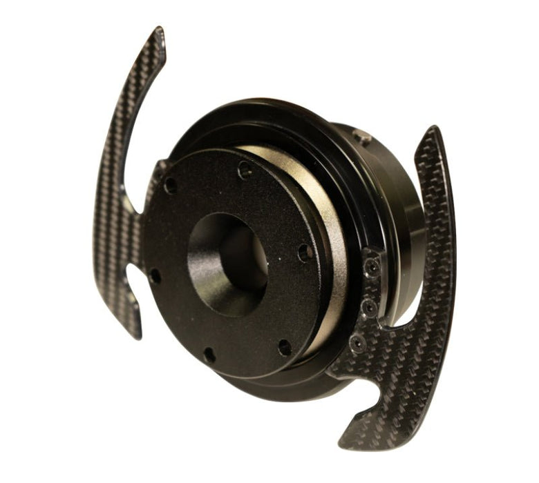 NRG Quick Release Kit Gen 4.0 - Black Body / Black Ring w/ CF Handles - Lunaticsco