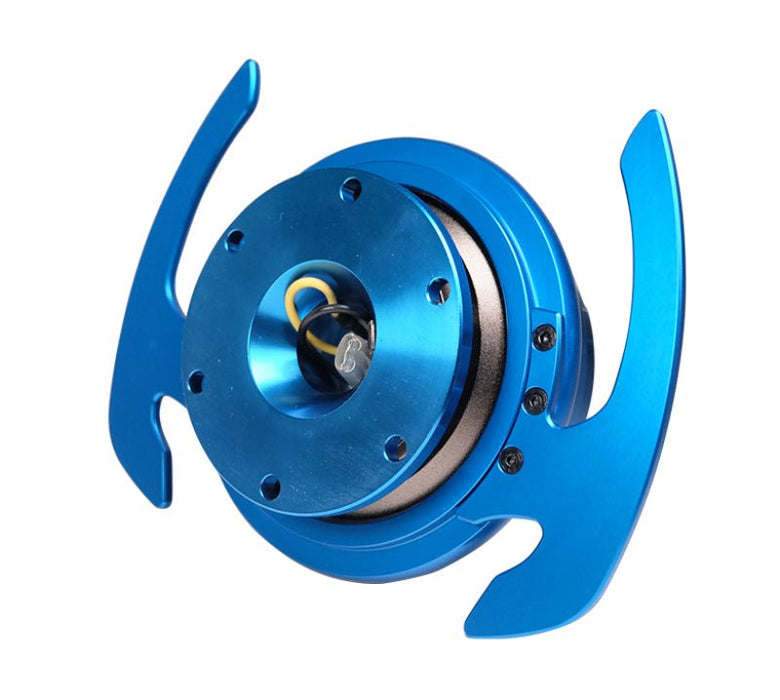 NRG Quick Release Kit Gen 4.0 - Blue Body / Blue Ring w/ Handles - Lunaticsco