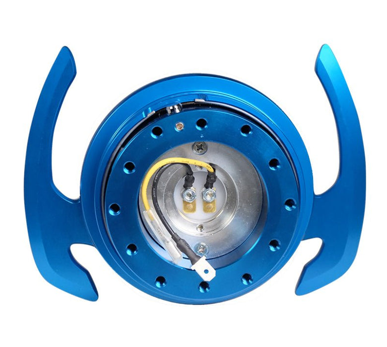 NRG Quick Release Kit Gen 4.0 - Blue Body / Blue Ring w/ Handles - Lunaticsco