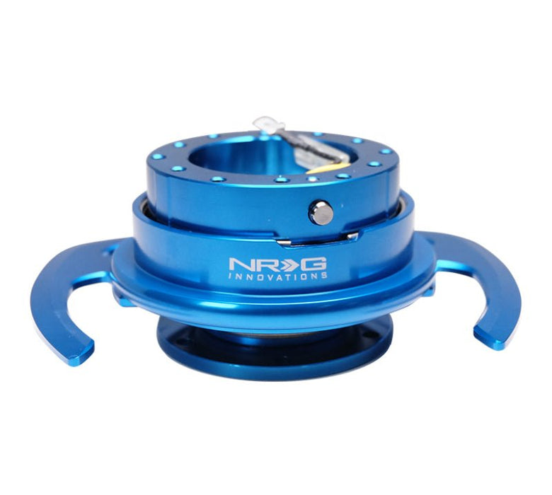 NRG Quick Release Kit Gen 4.0 - Blue Body / Blue Ring w/ Handles - Lunaticsco