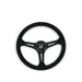 NRG Reinforced Micro Suede Racing Steering Wheel 350mm / 2.5in Deep / 4mm Matte Black Spoke - Lunaticsco
