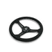 NRG Reinforced Micro Suede Racing Steering Wheel 350mm / 2.5in Deep / 4mm Matte Black Spoke - Lunaticsco