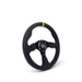 NRG Reinforced Steering Wheel (320mm) Alcantara Steering Wheel w/ Black Stitching - Lunaticsco