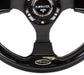 NRG Reinforced Steering Wheel (320mm) Blk w/Gloss Black Trim - Lunaticsco