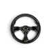 NRG Reinforced Steering Wheel (320mm) Blk w/Gloss Black Trim - Lunaticsco