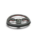 NRG Reinforced Steering Wheel (320mm Horizontal / 330mm Vertical) Leather w/Red Stitching - Lunaticsco