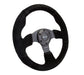 NRG Reinforced Steering Wheel (320mm) Suede w/Black Stitch - Lunaticsco