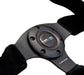 NRG Reinforced Steering Wheel (320mm) Suede w/Black Stitch - Lunaticsco