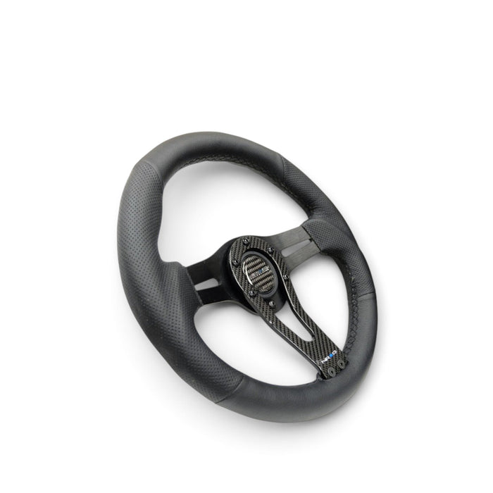 NRG Reinforced Steering Wheel (320mm) w/Carbon Center Spoke - Lunaticsco