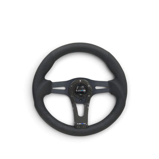 NRG Reinforced Steering Wheel (320mm) w/Carbon Center Spoke - Lunaticsco