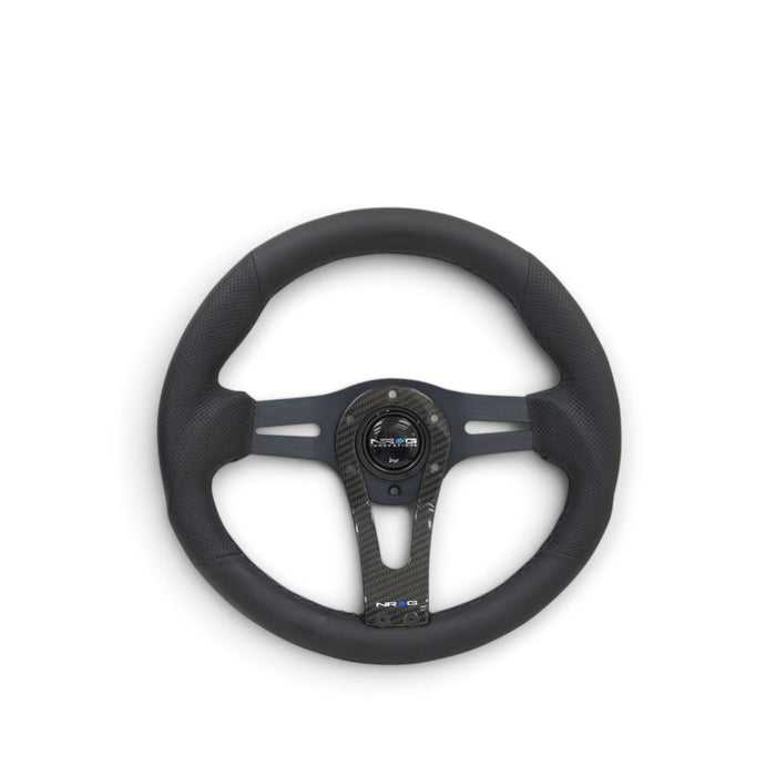 NRG Reinforced Steering Wheel (320mm) w/Carbon Center Spoke - Lunaticsco