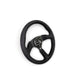 NRG Reinforced Steering Wheel (350mm / 2.5in. Deep)Blk Alcantara Comfort Grip w/4mm Matte Blk Spokes - Lunaticsco