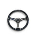 NRG Reinforced Steering Wheel (350mm / 3in. Deep) Black Multi Color Flake Wood w/ Black Matte Center - Lunaticsco