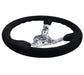 NRG Reinforced Steering Wheel (350mm / 3in. Deep) Blk Suede w/Hydrodipped Digi-Camo Spokes - Lunaticsco