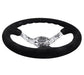 NRG Reinforced Steering Wheel (350mm / 3in. Deep) Blk Suede w/Hydrodipped Digi-Camo Spokes - Lunaticsco