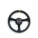 NRG Reinforced Steering Wheel (380mm) Nascar/ Alcantara 3 Spoke w/ NRG Logo/ Removable Crushed Pad - Lunaticsco
