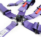 NRG SFI 16.1 5Pt 3 Inch Seat Belt Harness with Pads / Cam Lock - Purple - Lunaticsco