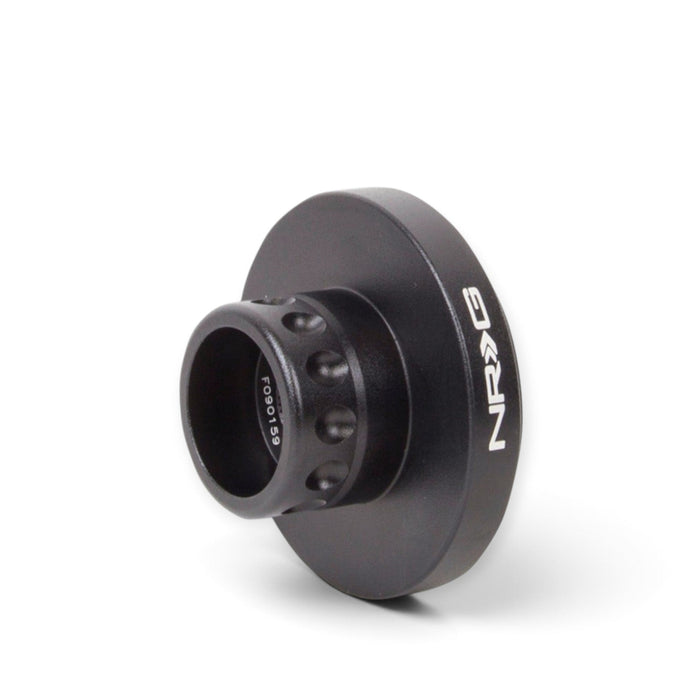 NRG Short Spline Adapter - Polaris RZR / Ranger (Secures w/OEM Lock Nut / Fits Quick Lock) - Black - Lunaticsco