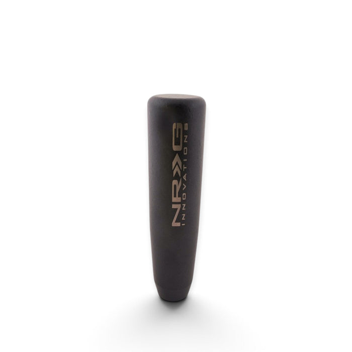 NRG Universal Short Shifter Knob - 5in. Length / Heavy Weight 1.27Lbs. - Black Wrinkle Finish - Lunaticsco