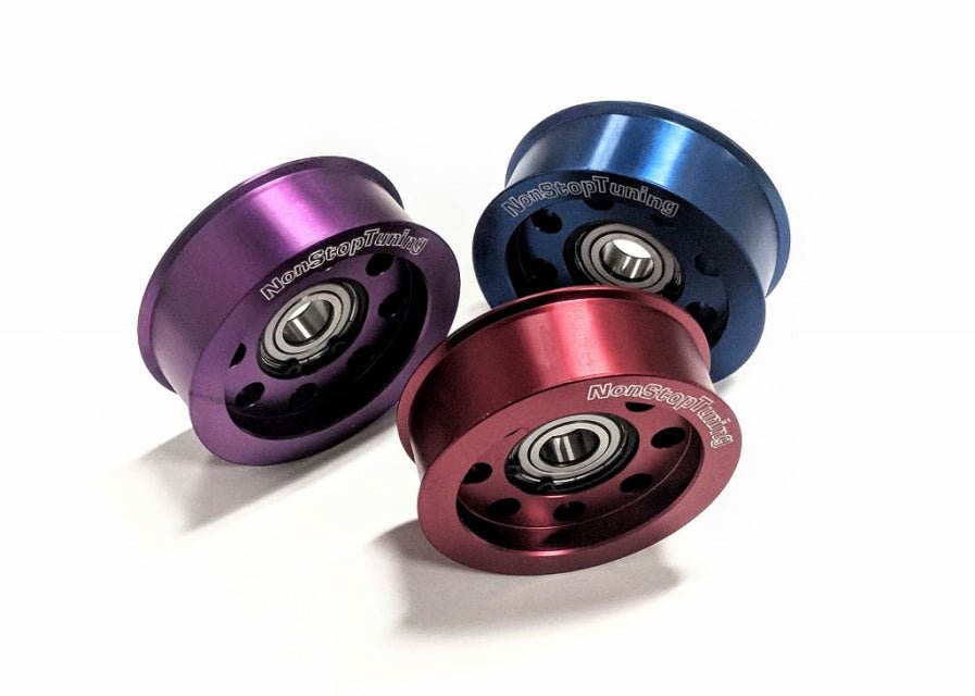 NST 1JZ 2JZ Lightweight 6061-T6 Aluminum Hard Anodized Pulley Kit - Lunaticsco
