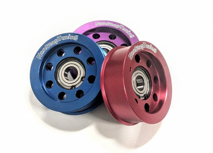 NST 1JZ 2JZ Lightweight 6061-T6 Aluminum Hard Anodized Pulley Kit - Lunaticsco