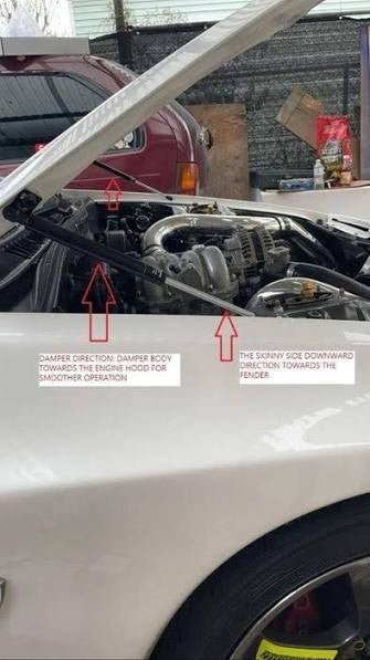 P2M Black Series Hood Damper Kit Lexus IS300 2001-2005 - Lunaticsco