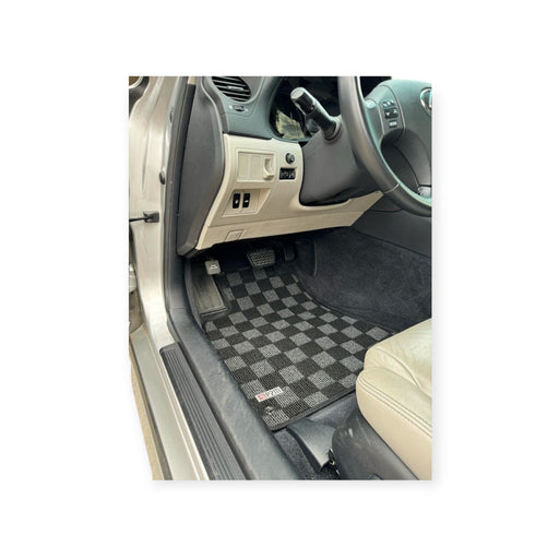 P2M Front & Rear Race Floor Mats Dark Grey Lexus IS250/IS350/ISF - Lunaticsco