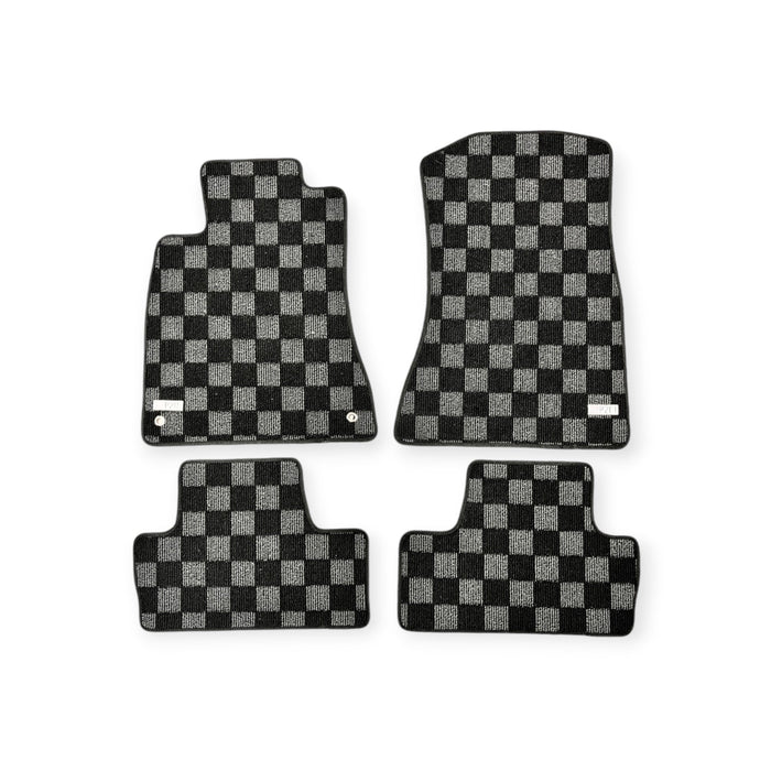 P2M Front & Rear Race Floor Mats Dark Grey Lexus IS250/IS350/ISF - Lunaticsco