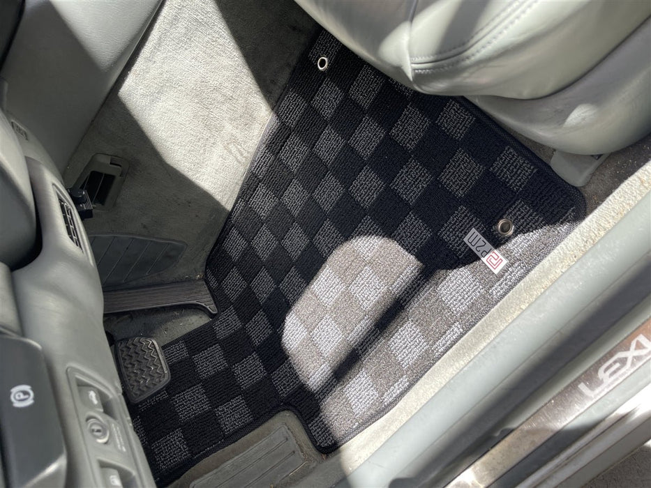 P2M Front + Rear Race Floor Mats For 1995–2000 Lexus LS400 (UCF20) - Lunaticsco