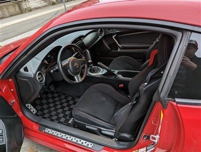 P2M Race Floor Mats Toyota 86 Subaru BRZ Scion FR-S 2013-2021 Dark Grey - Lunaticsco