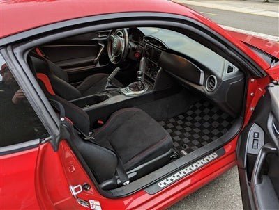 P2M Race Floor Mats Toyota 86 Subaru BRZ Scion FR-S 2013-2021 Dark Grey - Lunaticsco