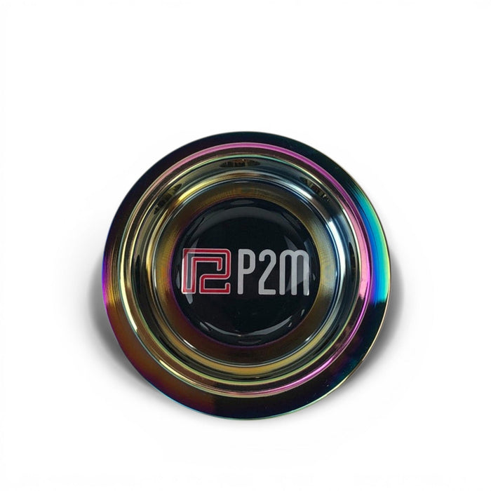 P2M Round Neo Chrome Oil Cap Toyota Non-Clip Type - Lunaticsco