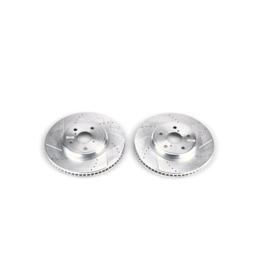 Power Stop 01-06 Lexus LS430 Front Evolution Drilled & Slotted Rotors - Pair - LunaticsCo