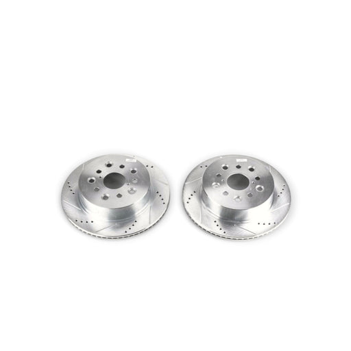 Power Stop 01-06 Lexus LS430 Rear Evolution Drilled & Slotted Rotors - Pair - LunaticsCo