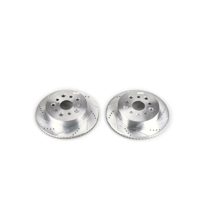 Power Stop 01-06 Lexus LS430 Rear Evolution Drilled & Slotted Rotors - Pair - LunaticsCo