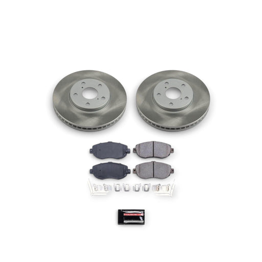 Power Stop 02-10 Lexus SC430 Front Semi-Coated Rotor Kit - LunaticsCo