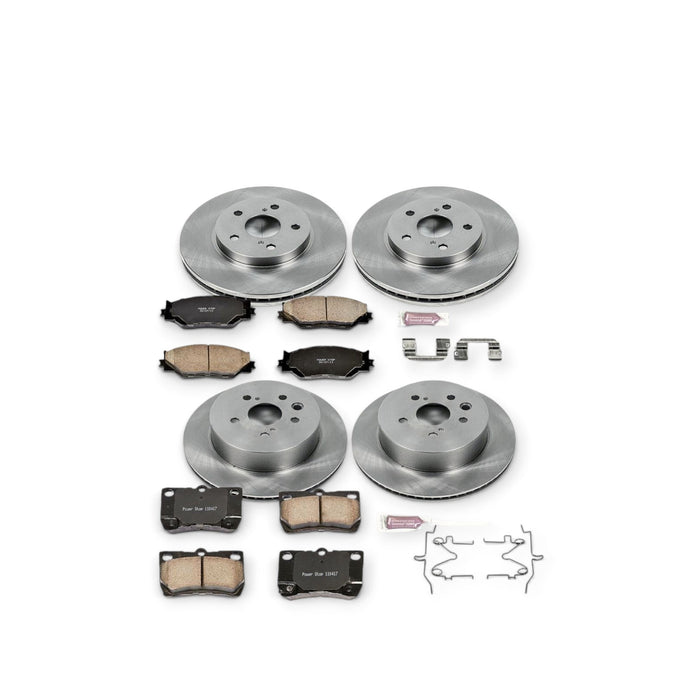 Power Stop 06-13 Lexus IS250 Front & Rear Autospecialty Brake Kit - LunaticsCo