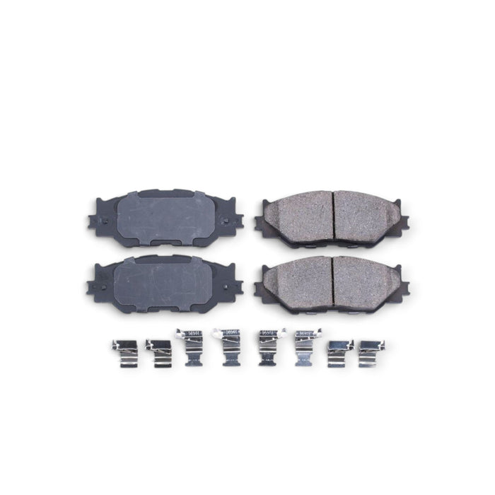 Power Stop 06-15 Lexus IS250 Front Z17 Evolution Ceramic Brake Pads w/Hardware - LunaticsCo