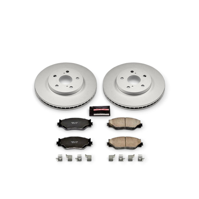 Power Stop 06-15 Lexus IS250 Front Z17 Evolution Geomet Coated Brake Kit - LunaticsCo