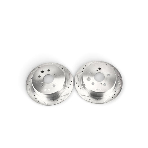 Power Stop 06-15 Lexus IS250 Rear Evolution Drilled & Slotted Rotors - Pair - LunaticsCo