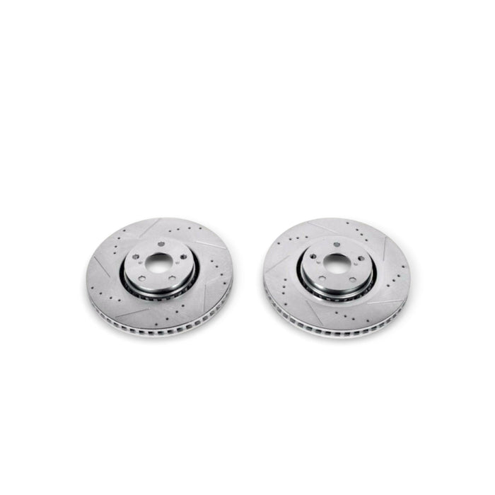 Power Stop 07-11 Lexus GS350 Front Evolution Drilled & Slotted Rotors - Pair - LunaticsCo