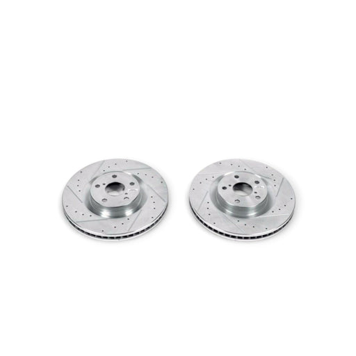 Power Stop 09-10 Lexus GS350 Front Evolution Drilled & Slotted Rotors - Pair - LunaticsCo