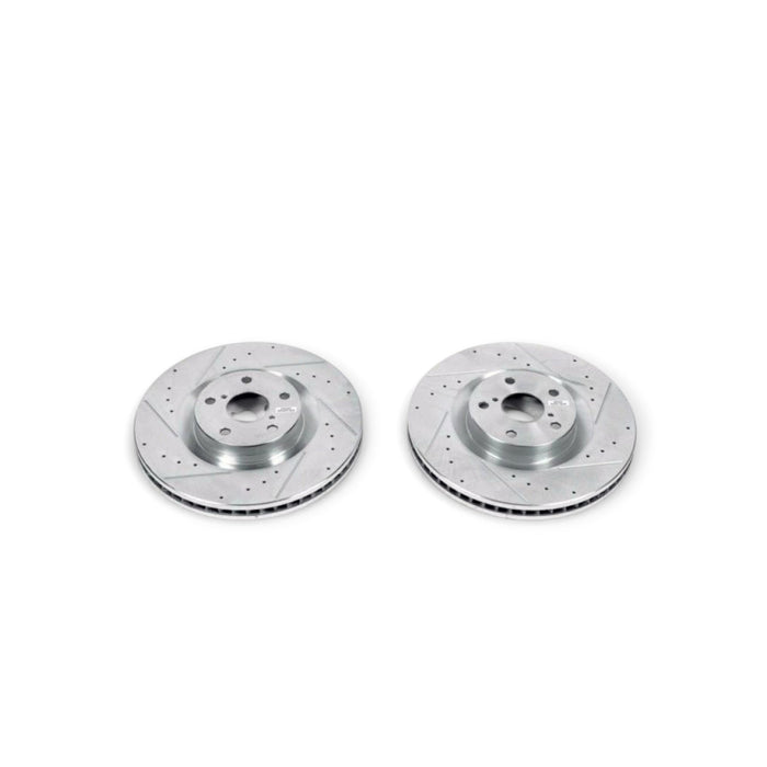 Power Stop 09-10 Lexus GS350 Front Evolution Drilled & Slotted Rotors - Pair - LunaticsCo
