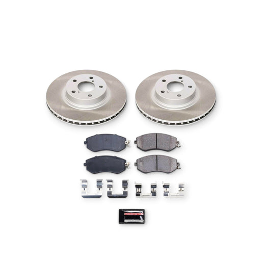 Power Stop 11-16 Subaru Impreza Front Semi-Coated Rotor Kit - LunaticsCo
