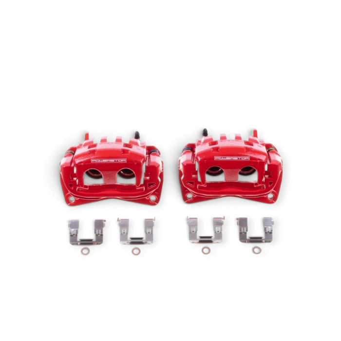 Power Stop 13-16 Scion FR-S Front Red Calipers w/Brackets - Pair - LunaticsCo