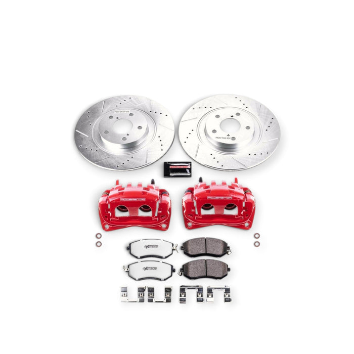Power Stop 13-16 Scion FR-S Front Z26 Street Warrior Brake Kit w/Calipers - LunaticsCo
