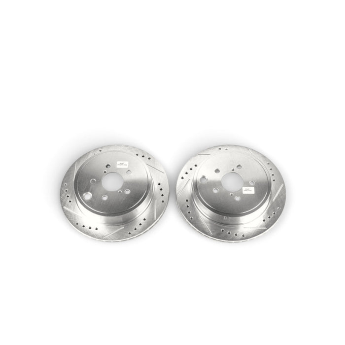 Power Stop 13-16 Scion FR-S Rear Evolution Drilled & Slotted Rotors - Pair - LunaticsCo